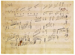 The Beethoven Moonlight Sonata manuscript!