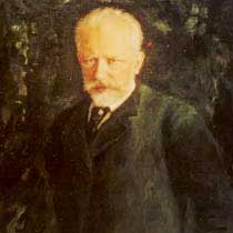 A portrait of Peter Tchaikovsky