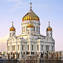 Tchaikovsky 1812 overture: the Temple of Christ in Moscow